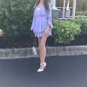 Lavender longsleeve romper